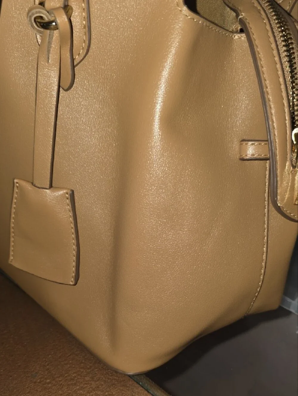 Classic Structured Women's Handbag in Tan